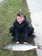 Jari met een snoek van 95 cm